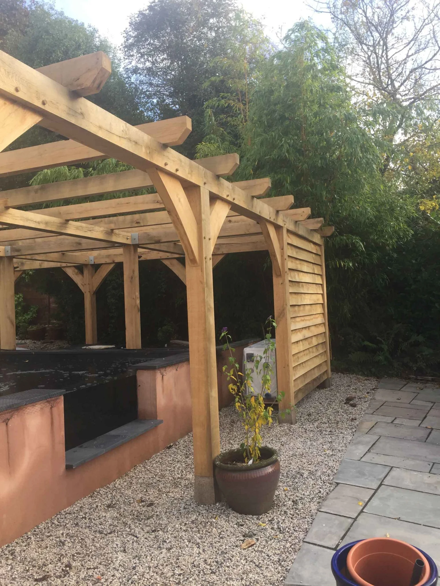 outdoor seating area