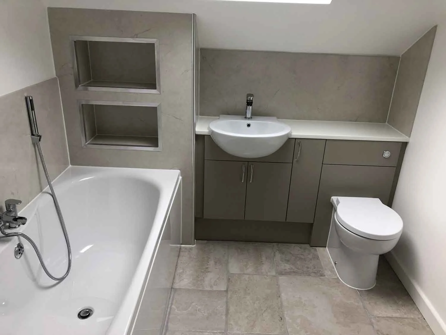 new bathroom suite fitted